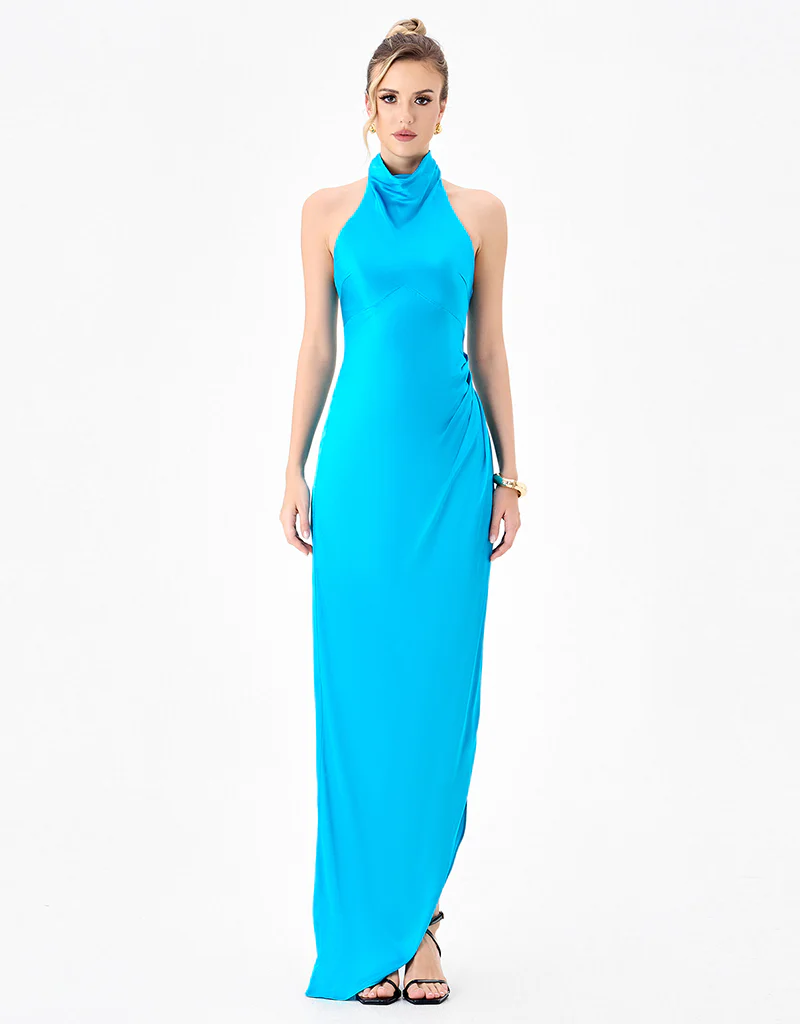 AALIYAH HIGH NECK COWL GOWN B86D0746 - Image 3