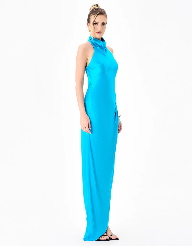 AALIYAH HIGH NECK COWL GOWN B86D0746 - Image 5