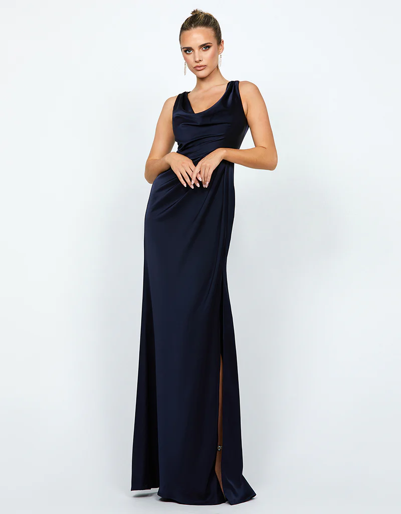 ADELYNN COWL NECK MAXI BL74D65L - Navy - Image 2