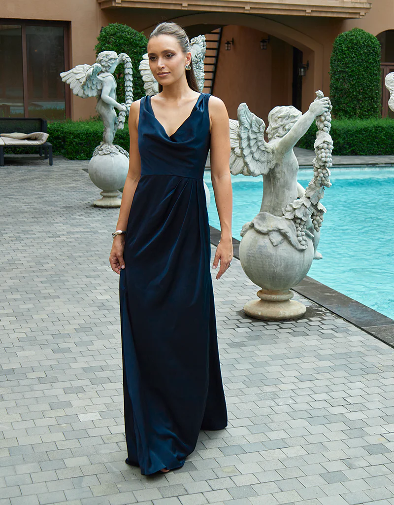 ADELYNN COWL NECK MAXI BL74D65L - Navy - Image 9