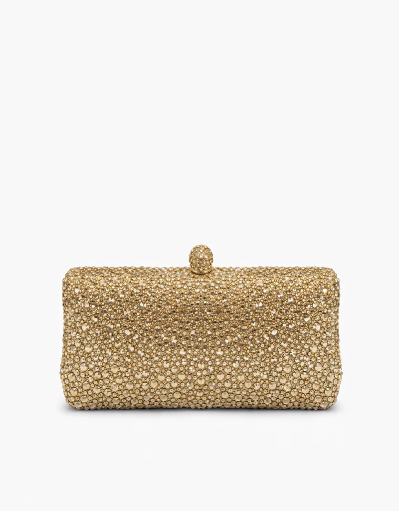 AIMY RHINESTONE TEXTURED CLUTCH TZ18025
