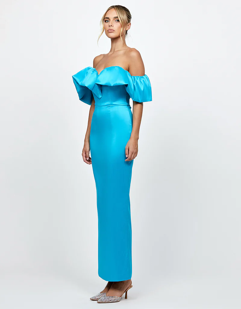 ALLYANA RUFFLE SHOULDER MAXI BL73D05L - Image 3