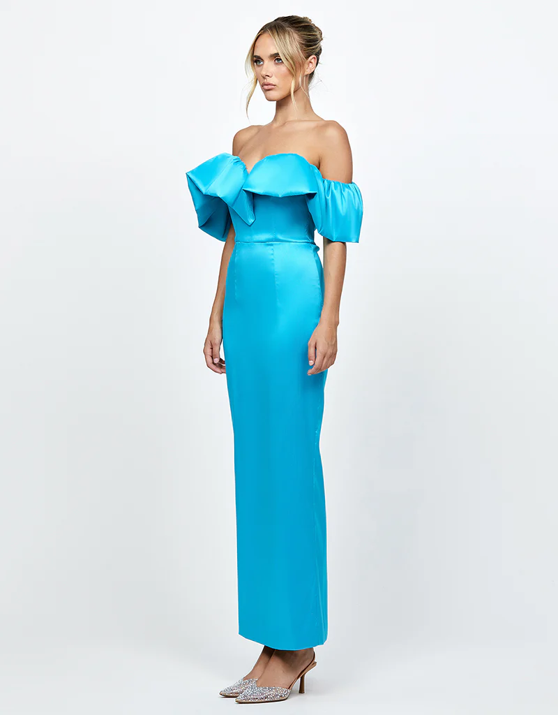 ALLYANA RUFFLE SHOULDER MAXI BL73D05L - Image 4