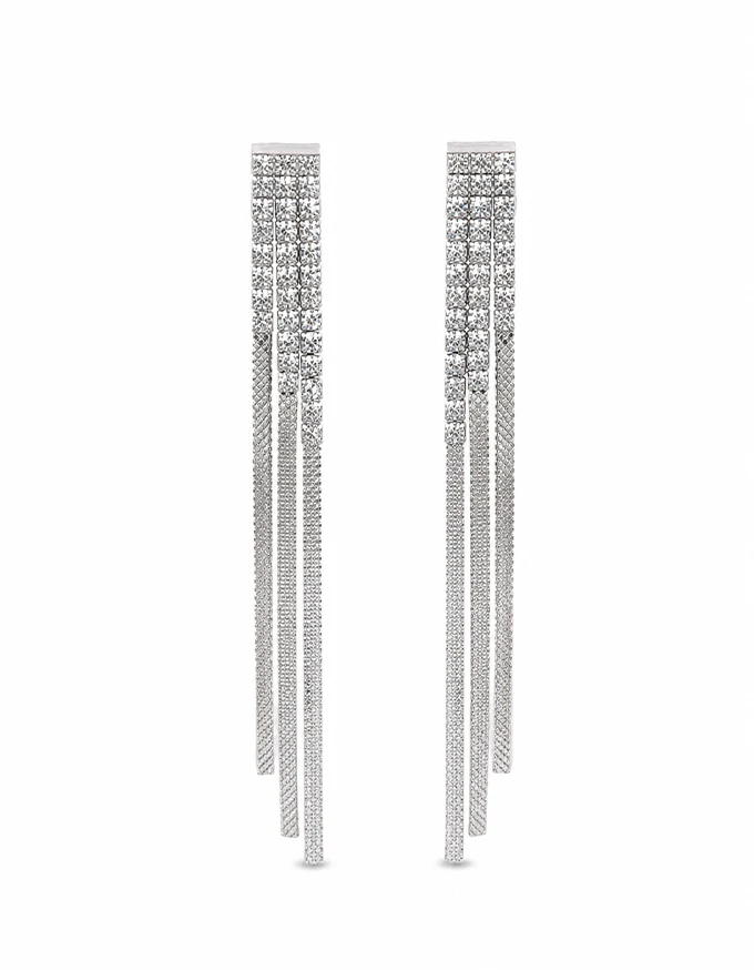 ANGEL EMBOSSED DROP EARRINGS EP11654