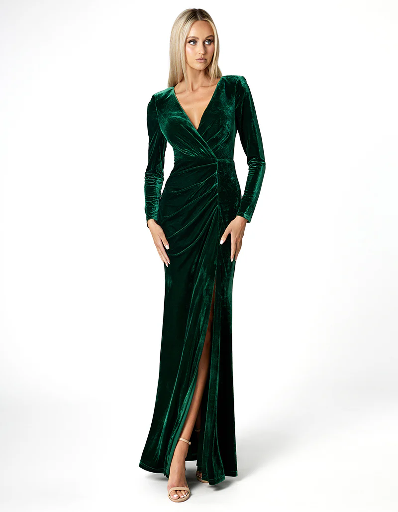 ANGELICA LONG SLEEVE GOWN B84D0345
