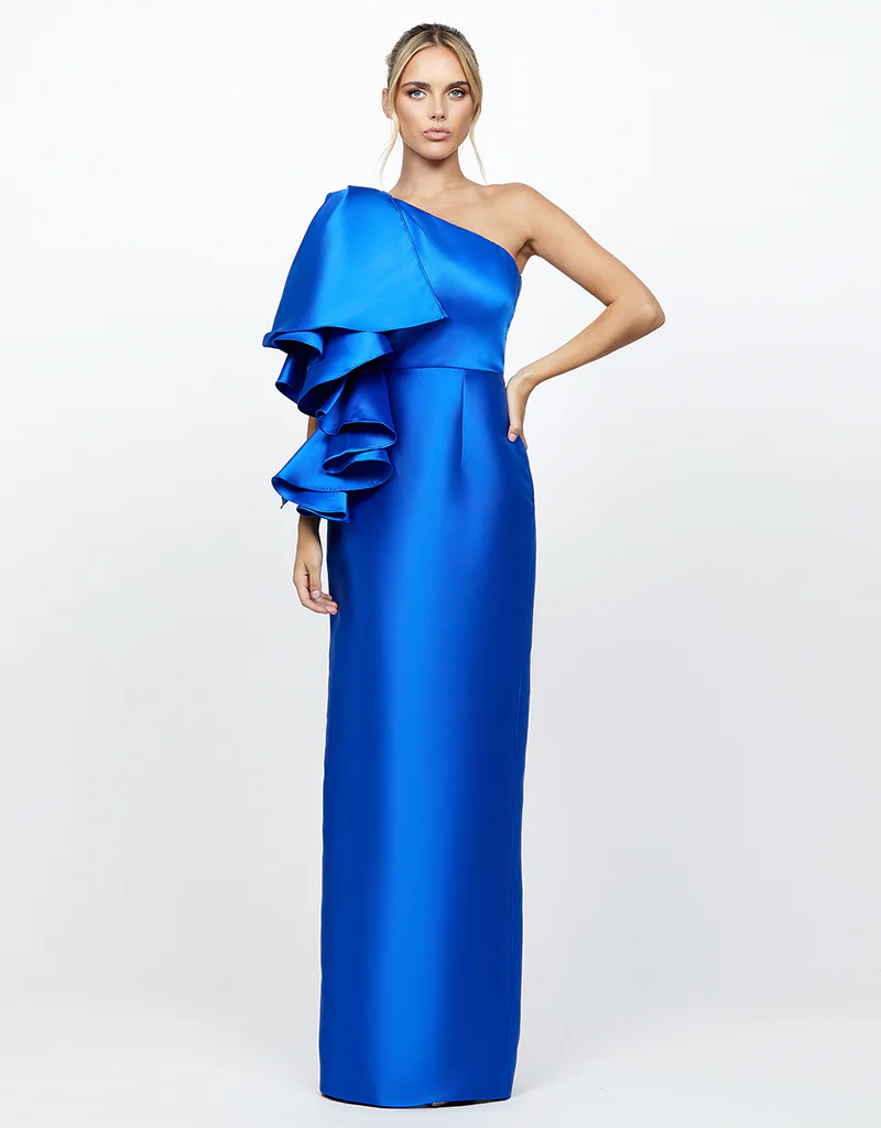 ANNMARIE FRILL SHOULDER GOWN B71D02L - Image 3