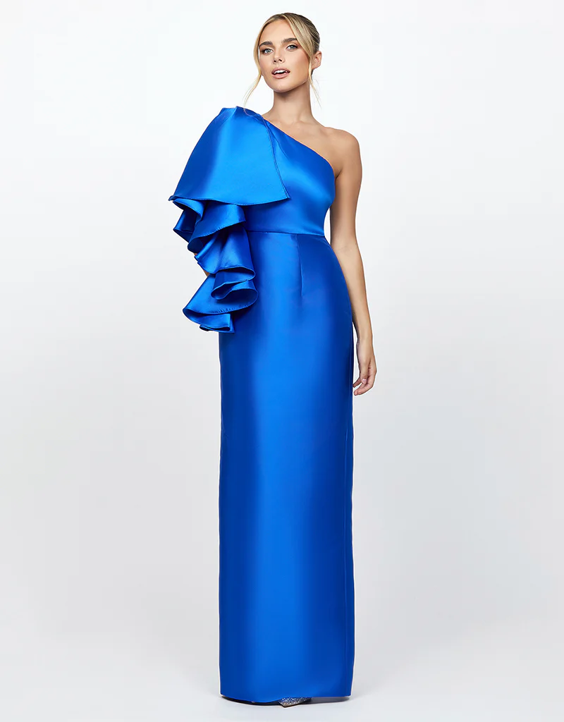 ANNMARIE FRILL SHOULDER GOWN B71D02L - Image 4