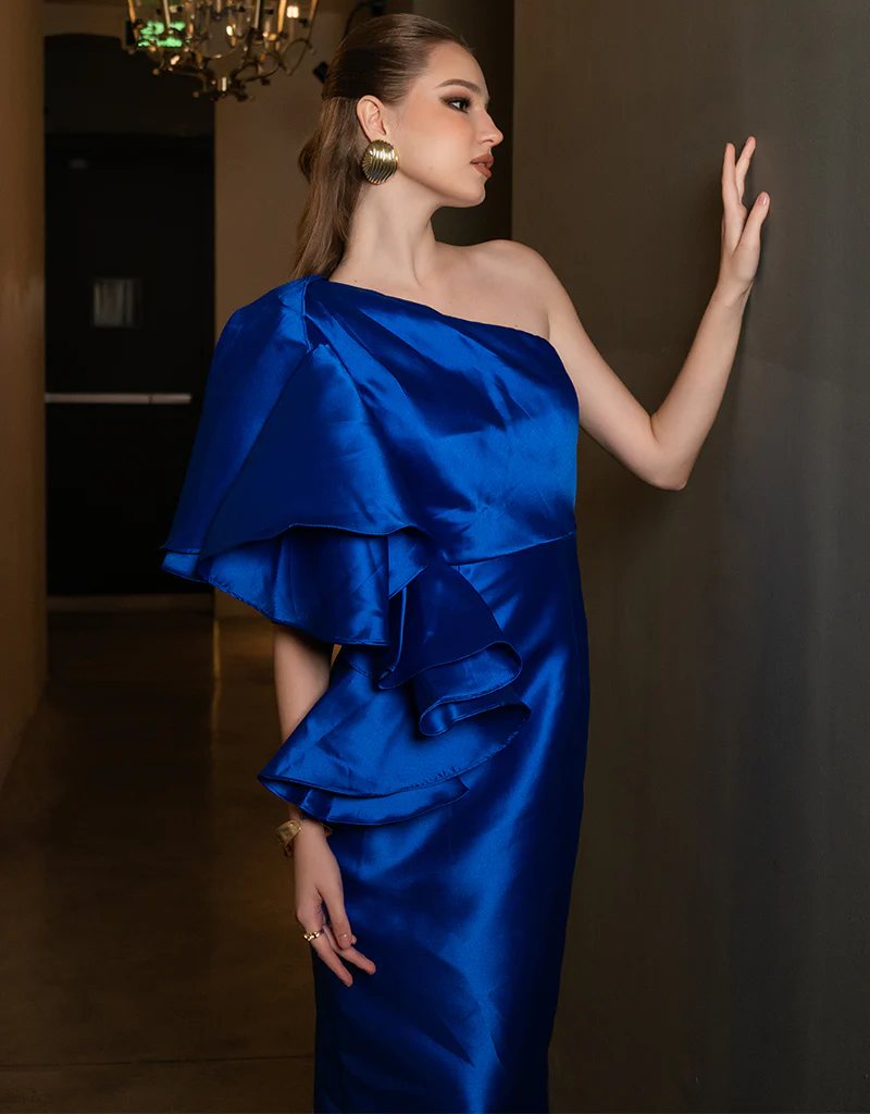 ANNMARIE FRILL SHOULDER GOWN B71D02L - Image 7