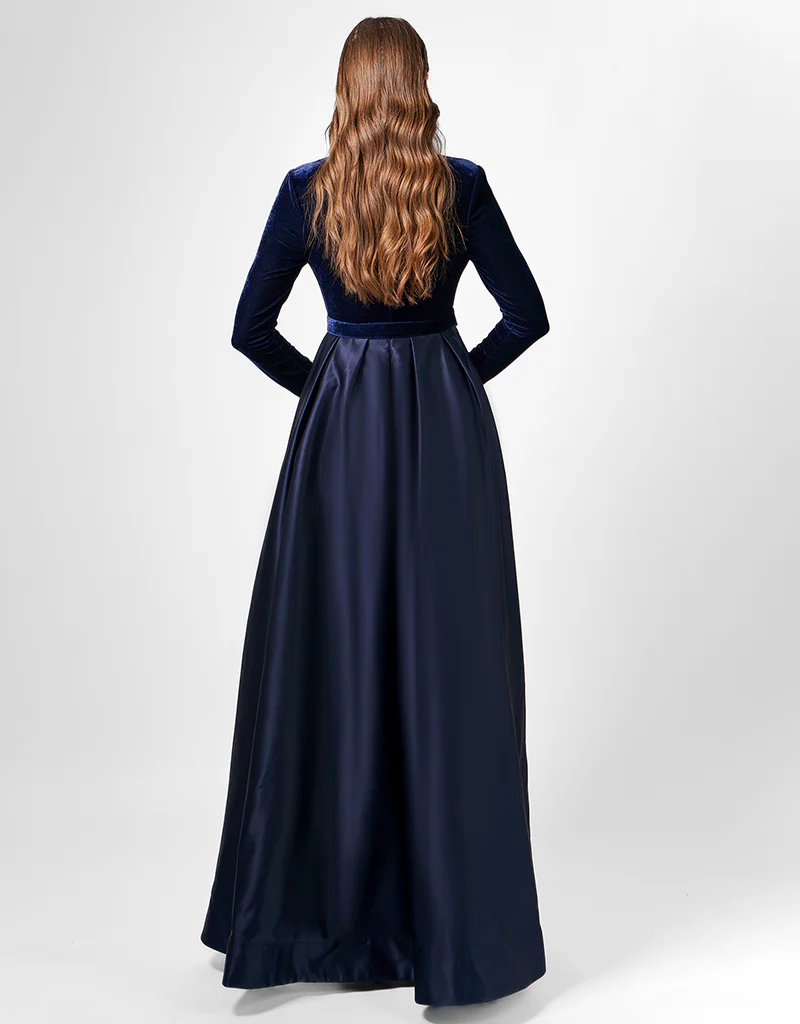 BELLE LONG SLEEVE BALL GOWN SAMPLE B75D09L - Image 5