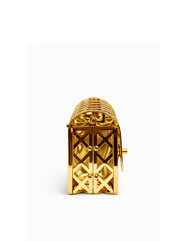 BIANCA CAGED PURSE GOLD BARC2611 - Image 4