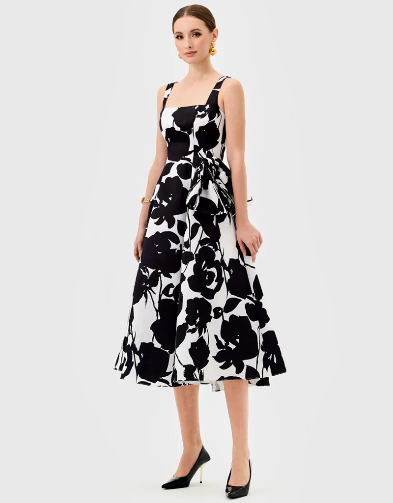 BRITTANY SQUARE NECK MIDI BL81D03S - Image 3
