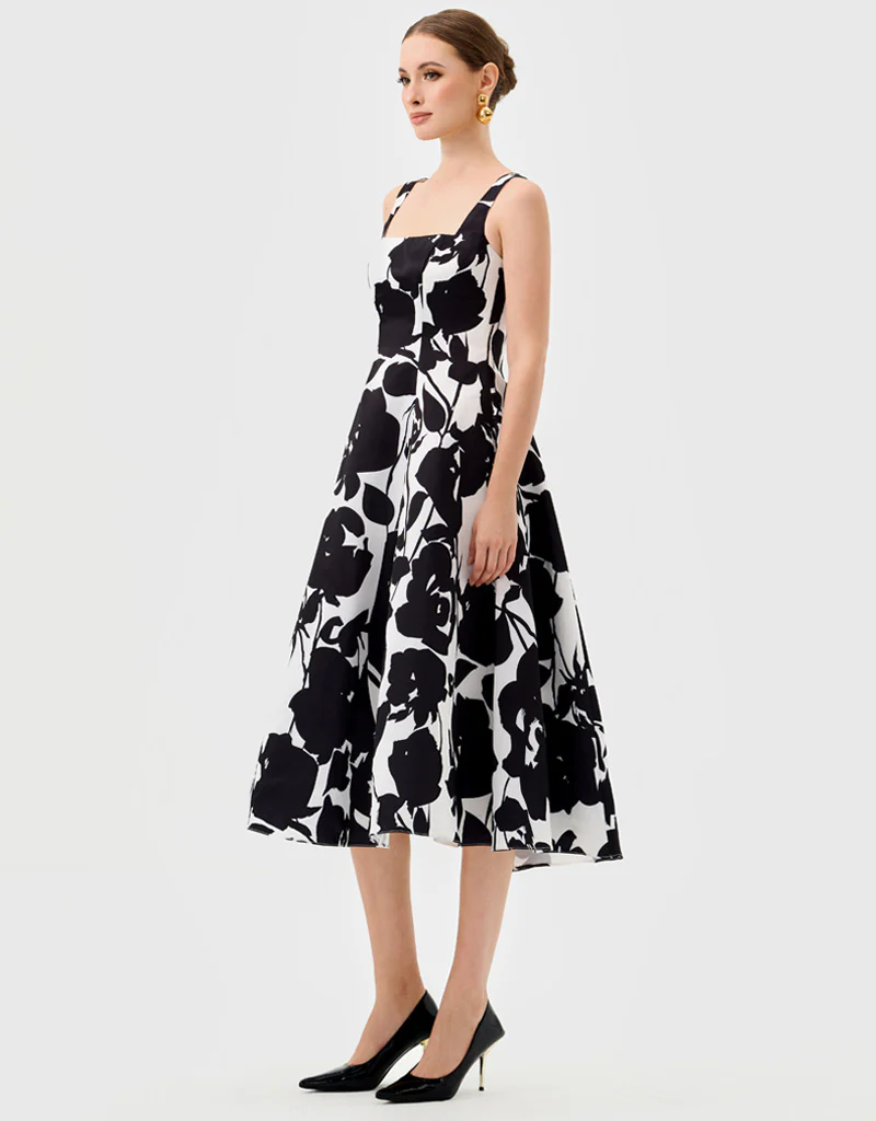 BRITTANY SQUARE NECK MIDI BL81D03S - Image 5