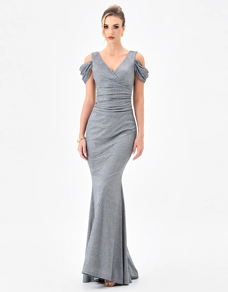 CARMELA V NECK GOWN B85D0607