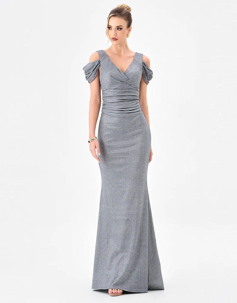 CARMELA V NECK GOWN B85D0607 - Image 5