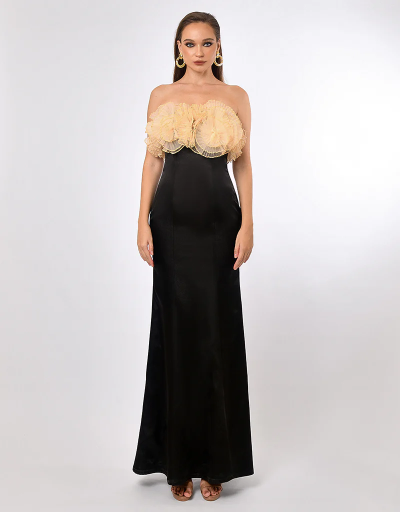 CARMILLA ROSETTE FISHTAIL GOWN SAMPLE B70D27L - Image 3