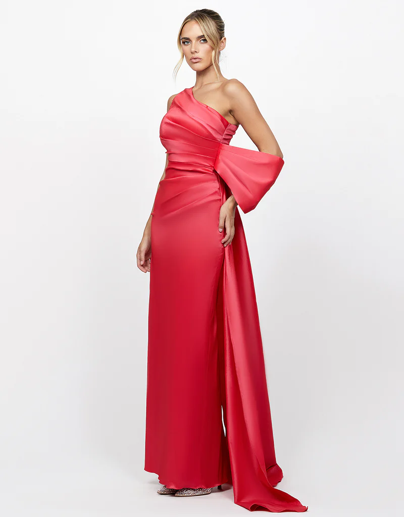 CHLO ASYMMETRIC GOWN WITH TRAIN B73D35L - Image 3