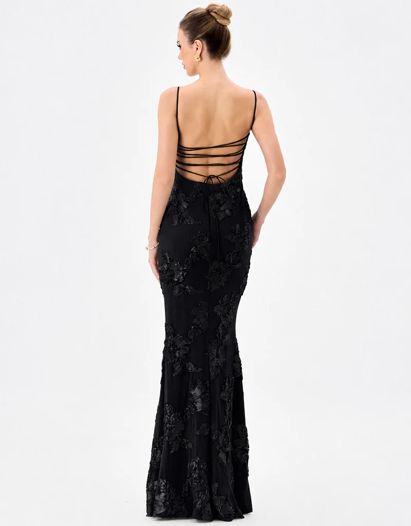 CINDY LACE UP MAXI BL85D0406 - Image 3