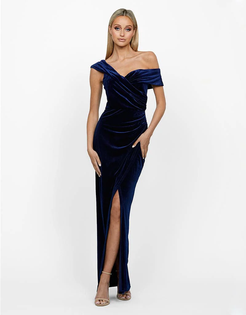 GABBY VELVET MAXI BL55D02L - Indigo