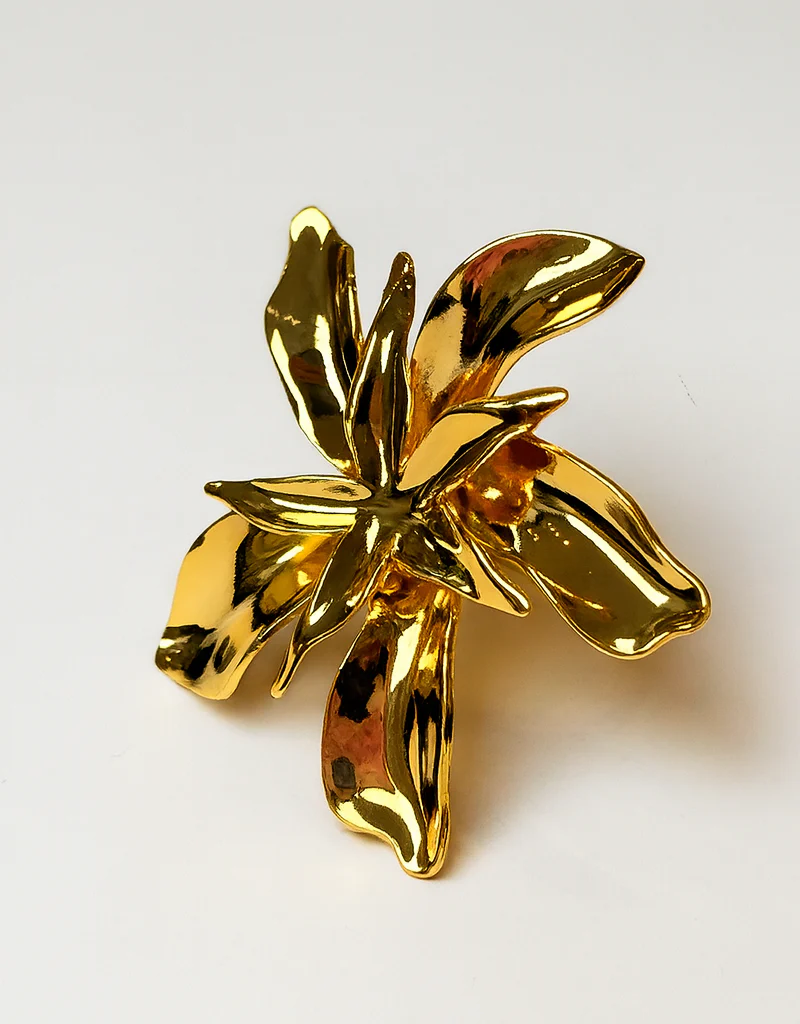 GILDED BLOOM SCULPTURAL RING J2511R01G