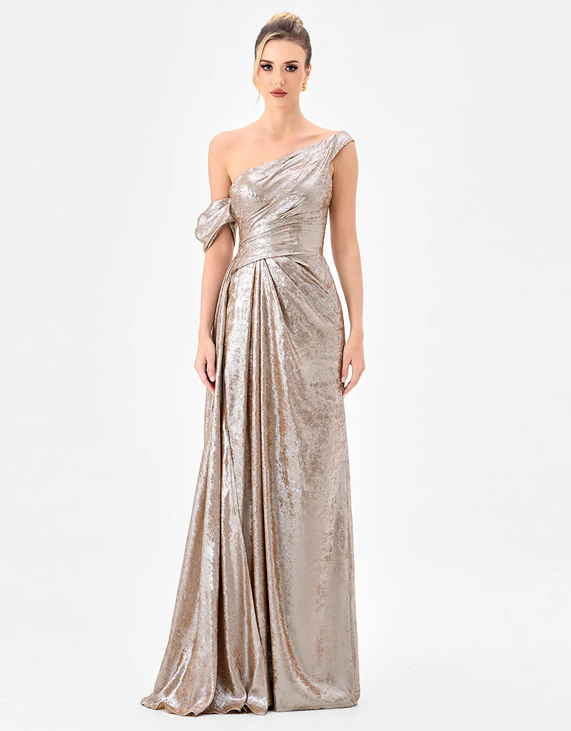 GINNIE DRAPED SASH GOWN B85D0511