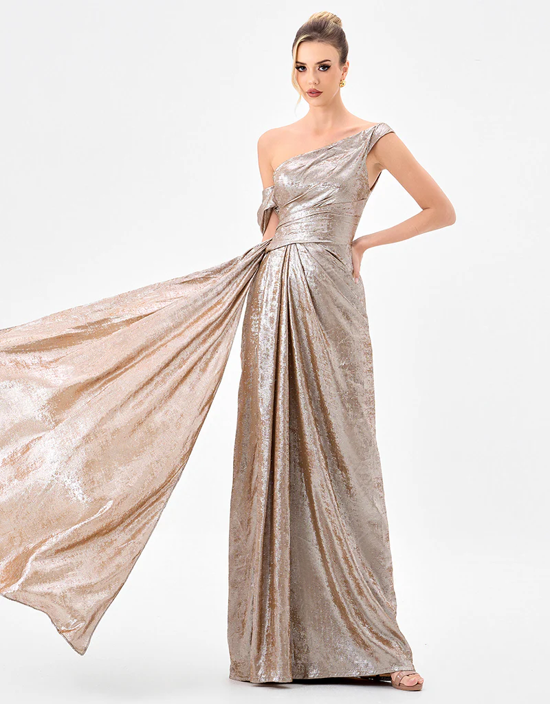 GINNIE DRAPED SASH GOWN B85D0511 - Image 3