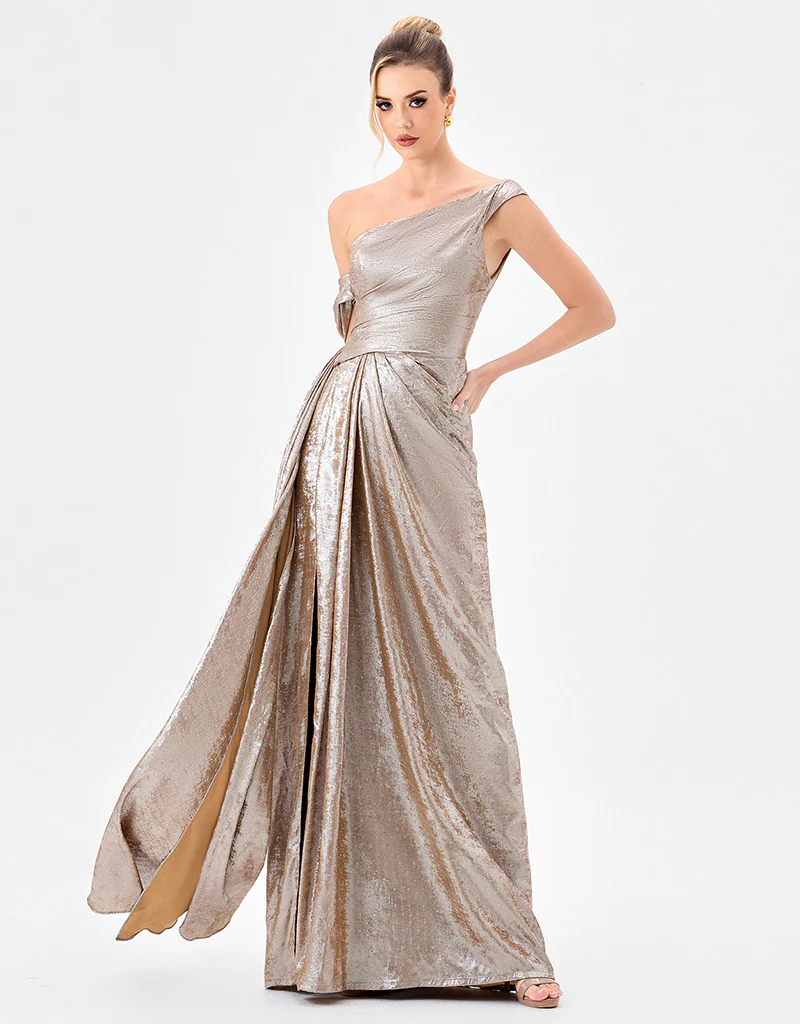 GINNIE DRAPED SASH GOWN B85D0511 - Image 4