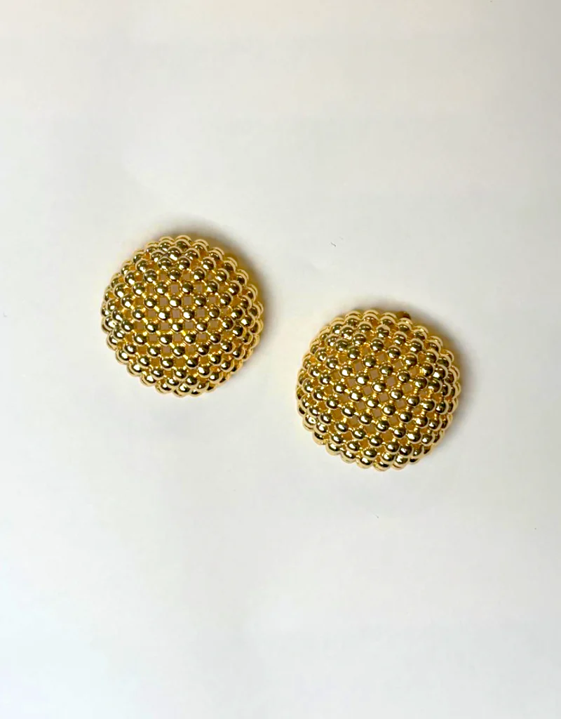 GOLDEN HONEYCOMB STATEMENT STUDS J2511E07G