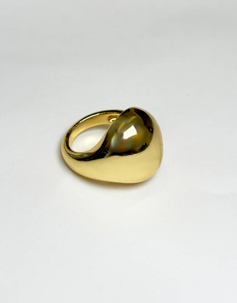 GOLDEN PEBBLE STATEMENT RING J2511R05G