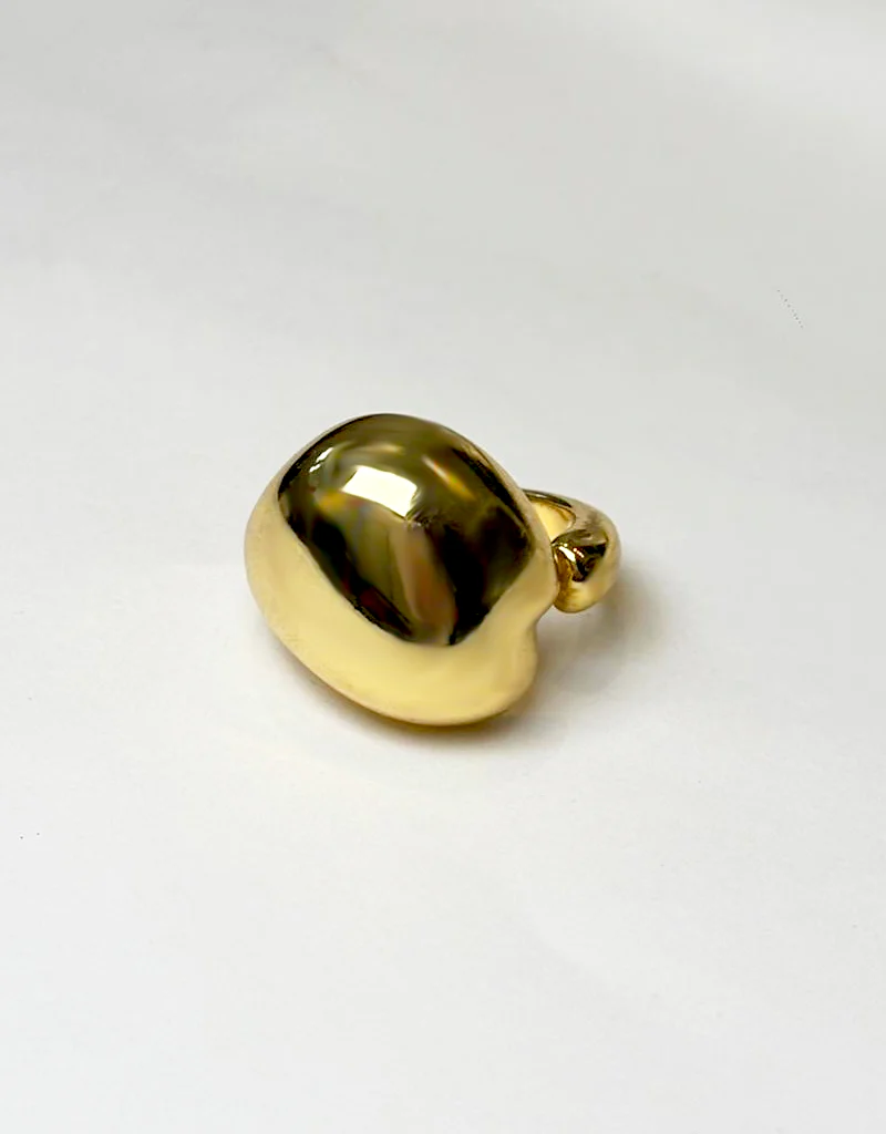 GOLDEN PEBBLE STATEMENT RING J2511R05G - Image 2