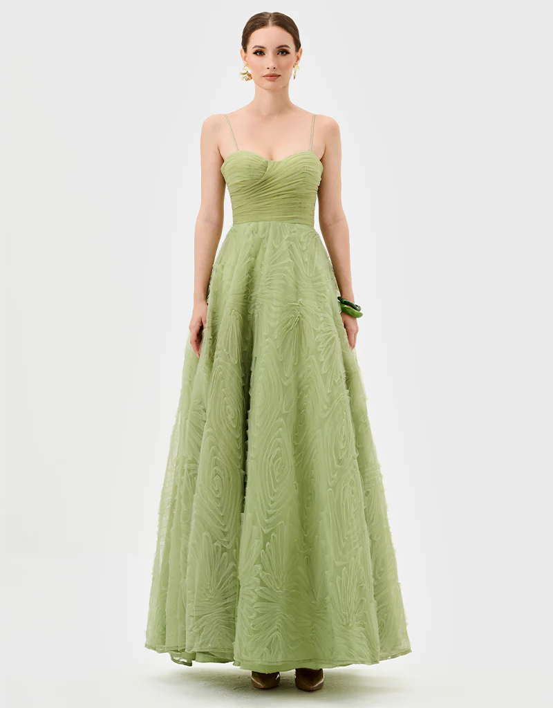 ISADORA TULLE BALL GOWN B82D64L - Pistachio Green - Image 4
