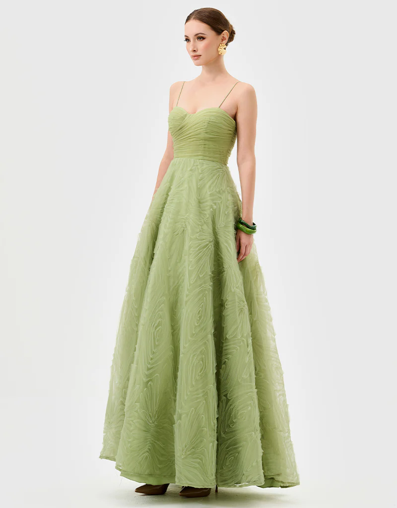 ISADORA TULLE BALL GOWN B82D64L - Pistachio Green - Image 5