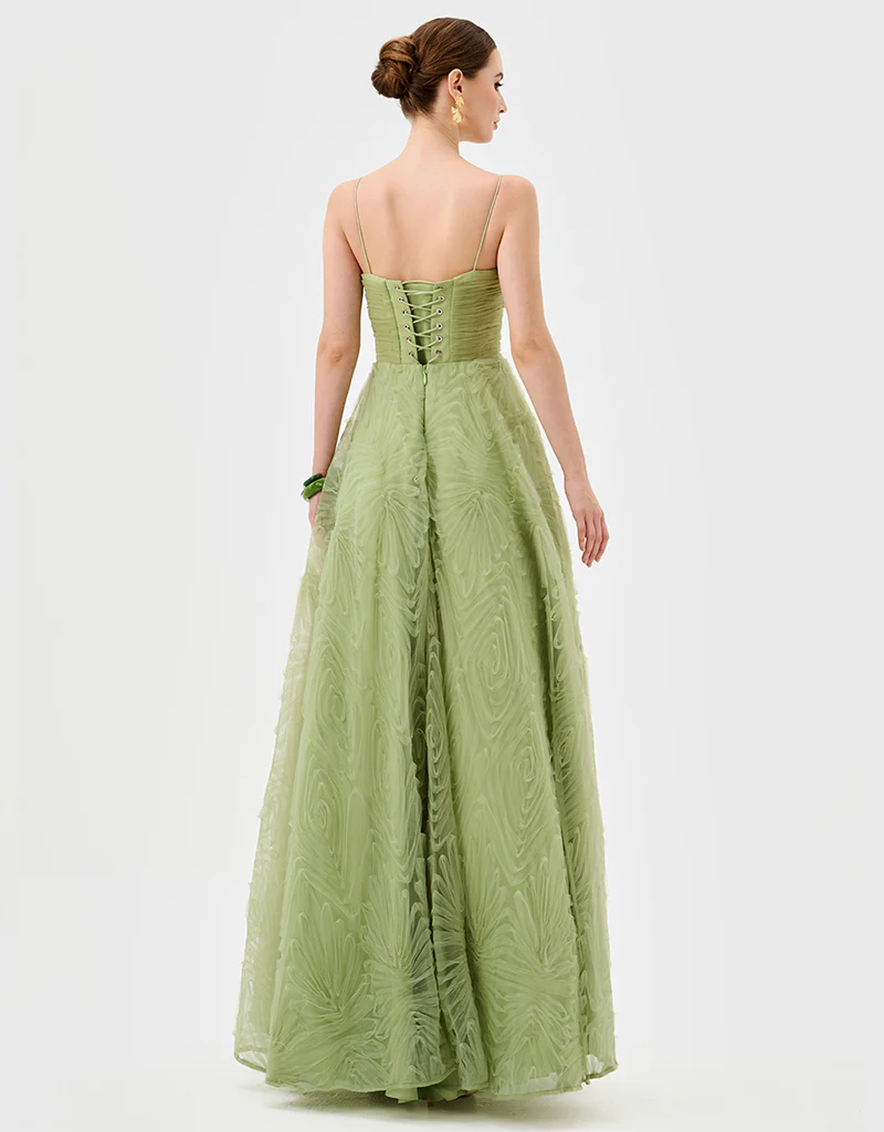 ISADORA TULLE BALL GOWN B82D64L - Pistachio Green - Image 6