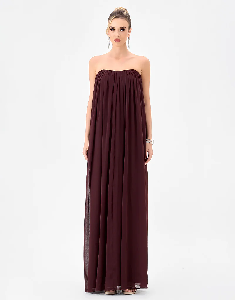 KATHLYN STRAPLESS CHIFFON GOWN B85D0404 - Image 2