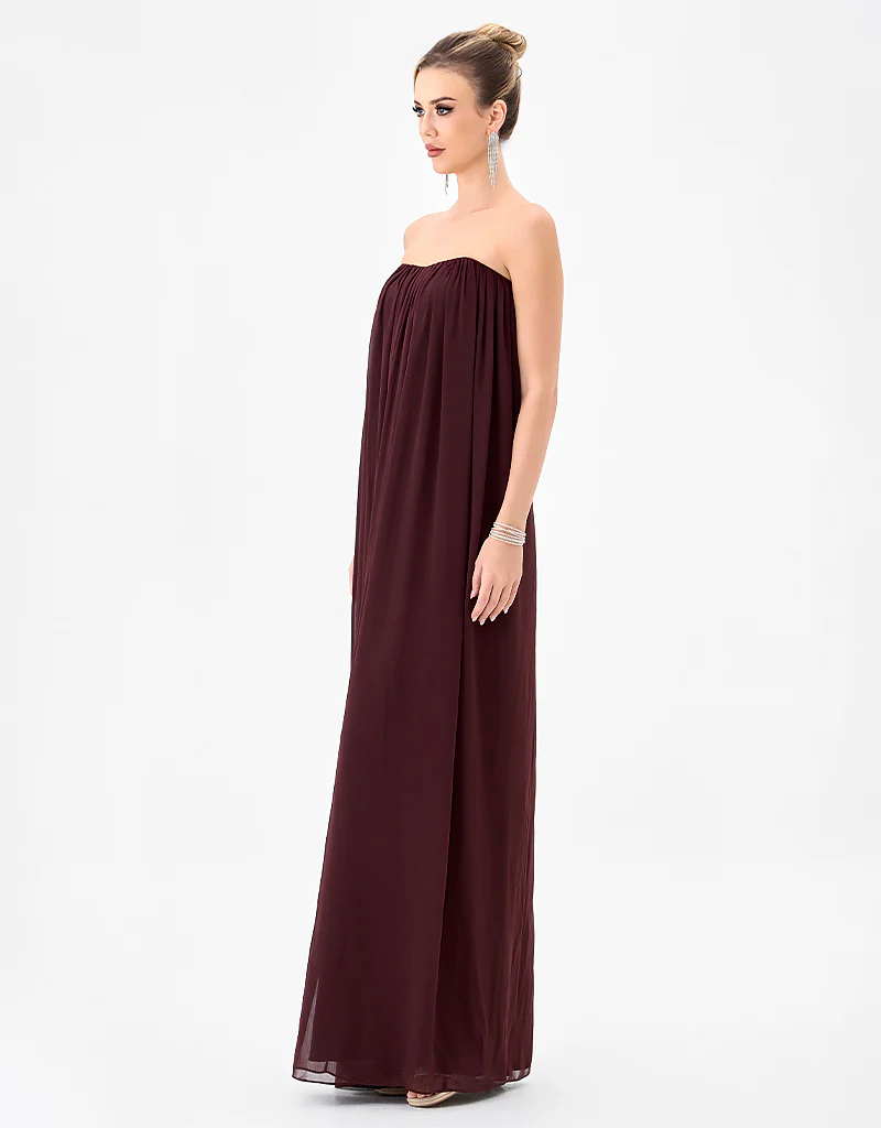 KATHLYN STRAPLESS CHIFFON GOWN B85D0404 - Image 3
