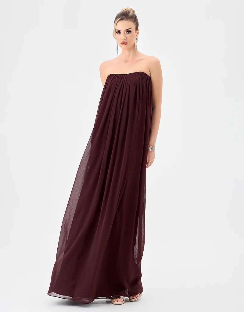 KATHLYN STRAPLESS CHIFFON GOWN B85D0404 - Image 4