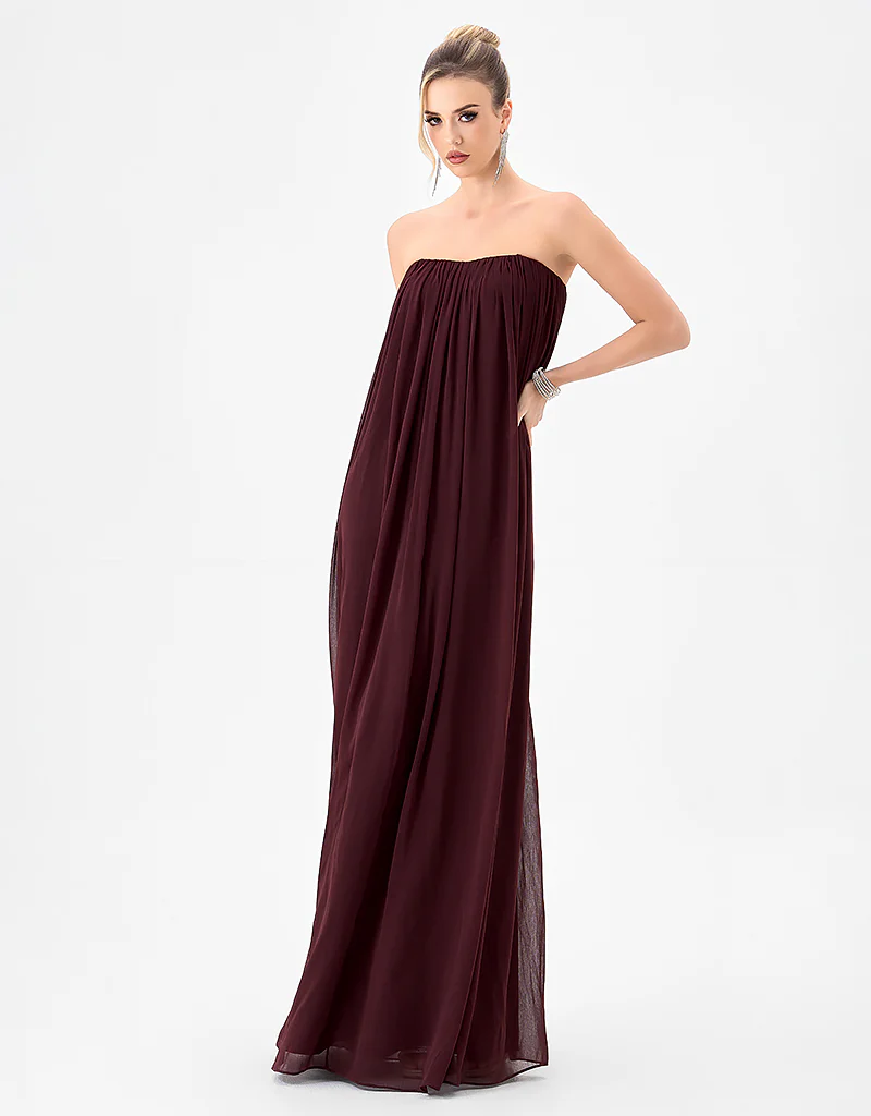 KATHLYN STRAPLESS CHIFFON GOWN B85D0404 - Image 6