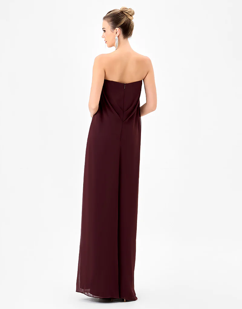 KATHLYN STRAPLESS CHIFFON GOWN B85D0404 - Image 8