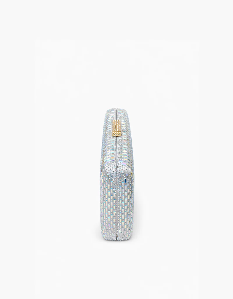 LAUNA SLEEK RHINESTONE PEARLESCENT CLUTCH 433-PEARLESCENT - Image 3