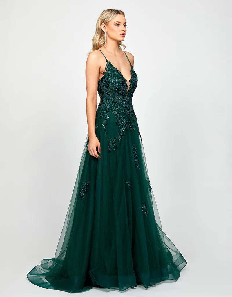 MADE TO ORDER ALIE PLUNGING BALL GOWN MTO B73D84L - Image 3
