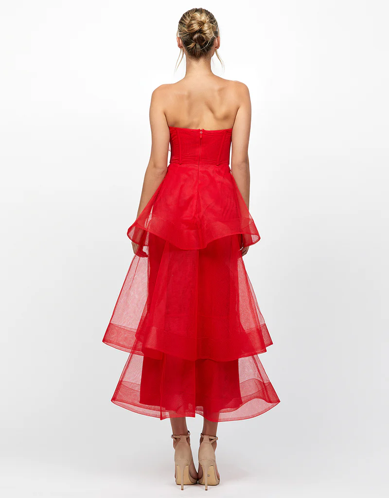 MADE TO ORDER -KASCADE TIERED RUFFLE MIDAXI B68D07L - Image 16