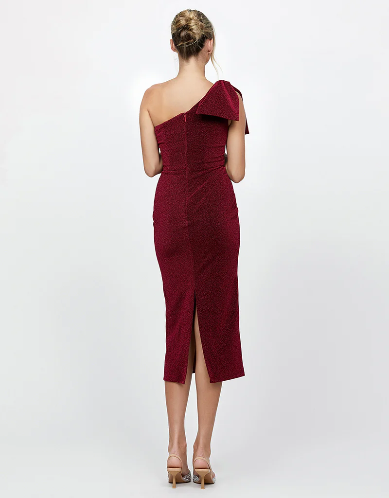 MAGDALINA ONE SHOULDER MIDI BL73D11S - Image 5