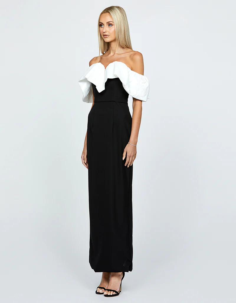 MAXINE OFF SHOULDER RUFFLE MAXI BL64D18L - Image 4