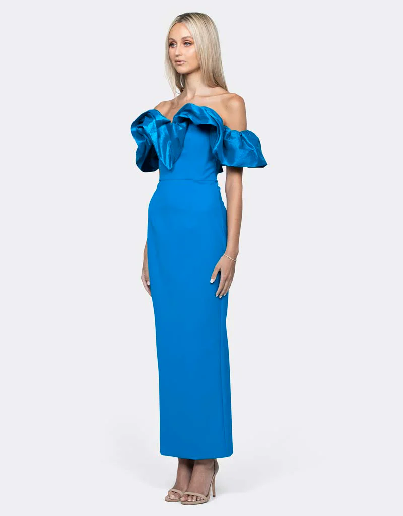 MAXINE OFF SHOULDER RUFFLE MAXI BL64D18L - Image 6