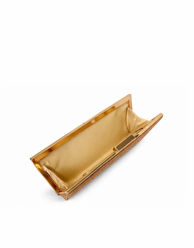 MOLLY SLEEK RHINESTONE CHAMPAGME CLUTCH KB332-CHAMPAGNE - Image 3