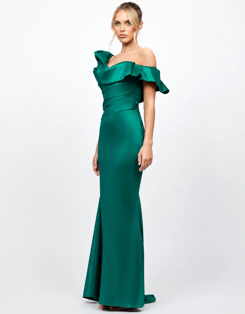 MURIEL OFF SHOULDER GOWN B79D21L - Image 2