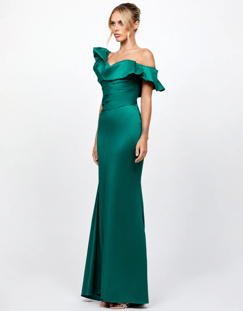 MURIEL OFF SHOULDER GOWN B79D21L - Image 3