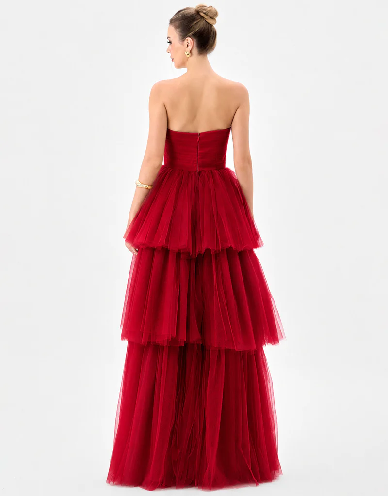 NADYA TIERED TULLE GOWN B85D0612 - Image 3
