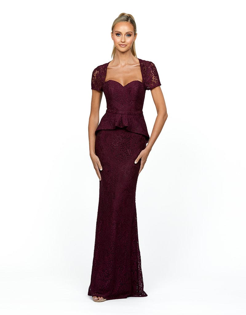 NAOMI CAP SLEEVE GOWN B54D35L - Image 9