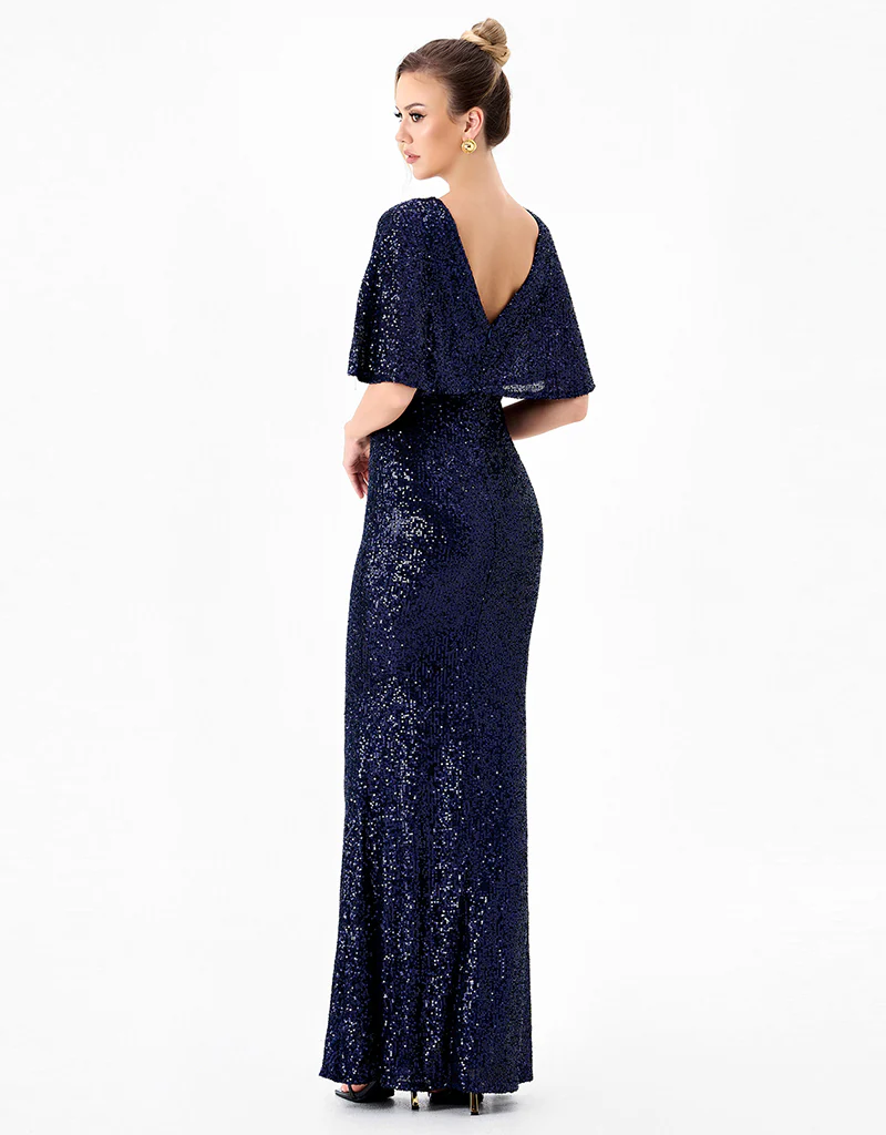 PAOLA FLUTTER SEQUIN MAXI BL86D07248 - Image 6
