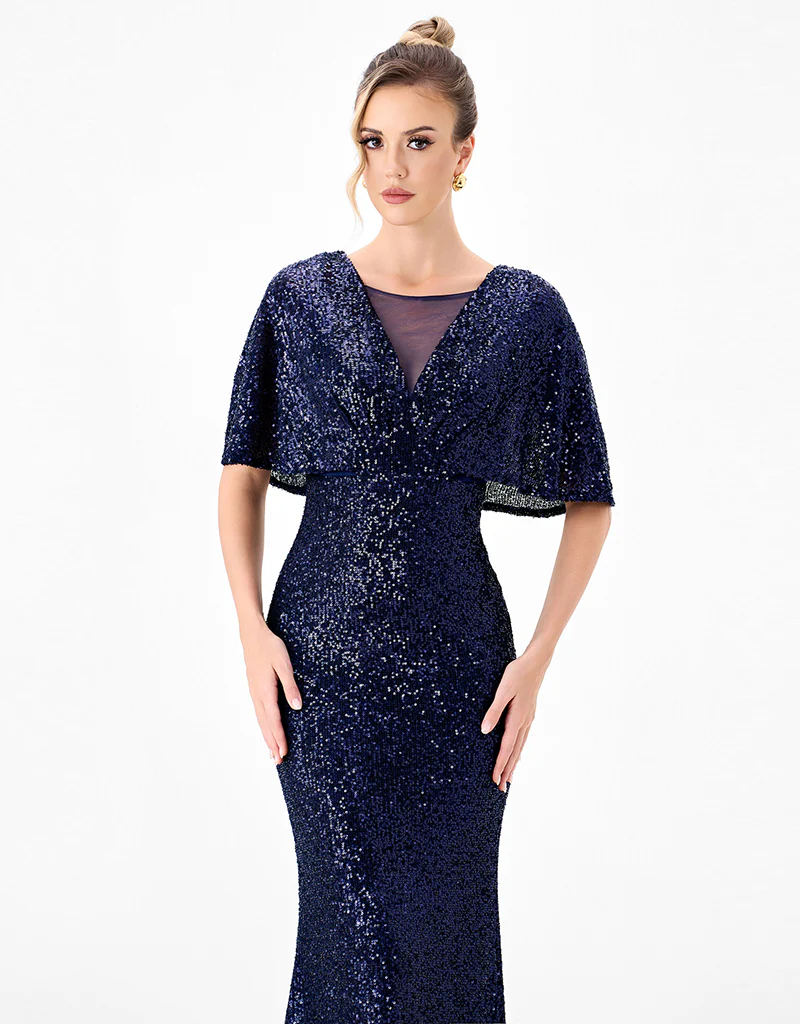 PAOLA FLUTTER SEQUIN MAXI BL86D07248 - Image 7